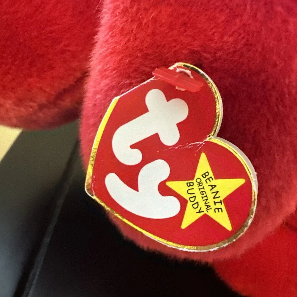 TY Beanie Buddy- Rover Red Puppy‎ Dog 12